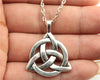 Vintage Irish Triquetra pendant w/ 17" Necklace - FPS